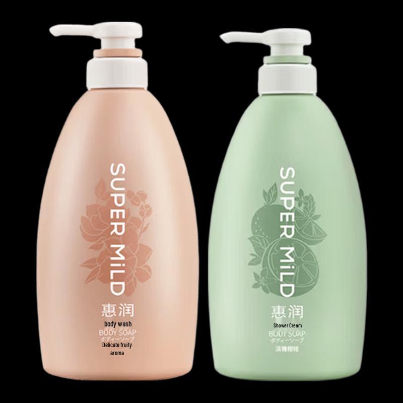 SUPER MiLD Body Wash Duo Pack (Light Fruit  Citrus Scents)