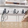 Coat Hooks Wall-Mounted 2 Hole Towel Hanger For Coats Hat Clothing Home Storage Hook Wall Hook Towel Hanger For Hardware