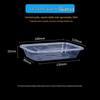 Rectangular Disposable Plastic Food Container