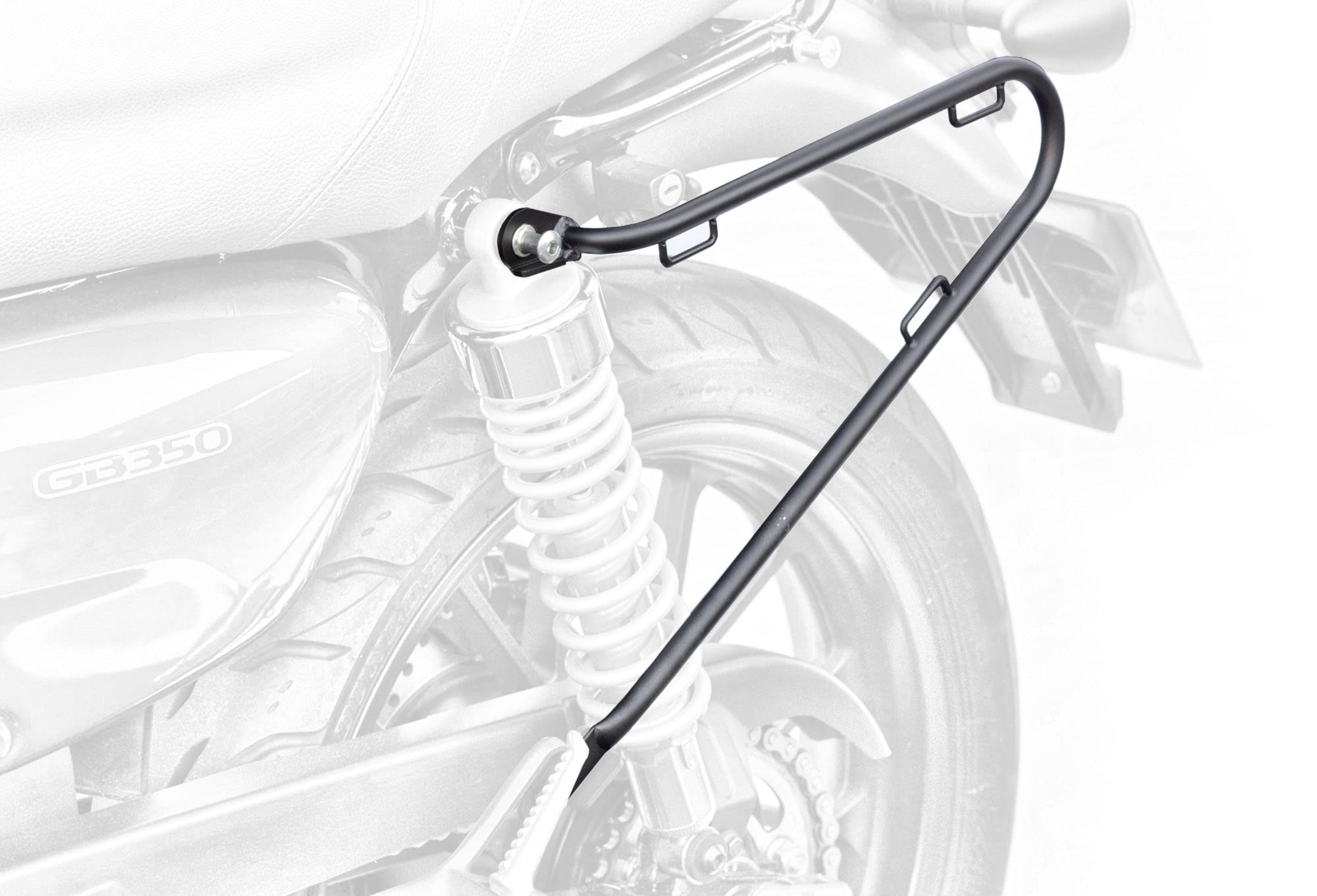 

Kijima Motorcycle Side Bag Support Single Left Side Can Be Used with ETC Case Stay Steel Matte Black Finish HONDA GB350/S 210-49702