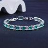 Crystal Zircon Women'S Bracelet, Diamond-Encrusted Bracelet Women, Gift Colored Treasure.