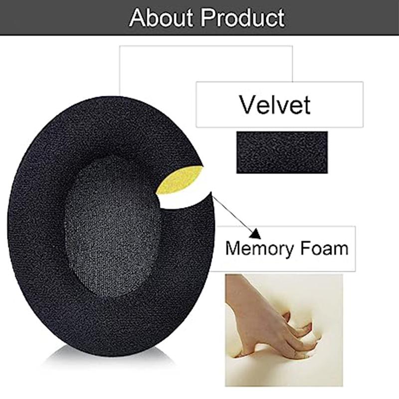 Ersatz-Ohrenschützer, kompatibel mit Sennheiser HD201/HD180/HD201S/HD206/HD449 Kopfhörer-Ohrpolster, Ersatzteile für Kopfhörer-Ohrpolster