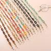 Elegante Acryl-Brillenkette in Bonbonfarben, Mehrfarbige Sonnenbrillen-Lanyard-Halskette für Damen, Lesebrillen-Hängeband, Halsbandseil