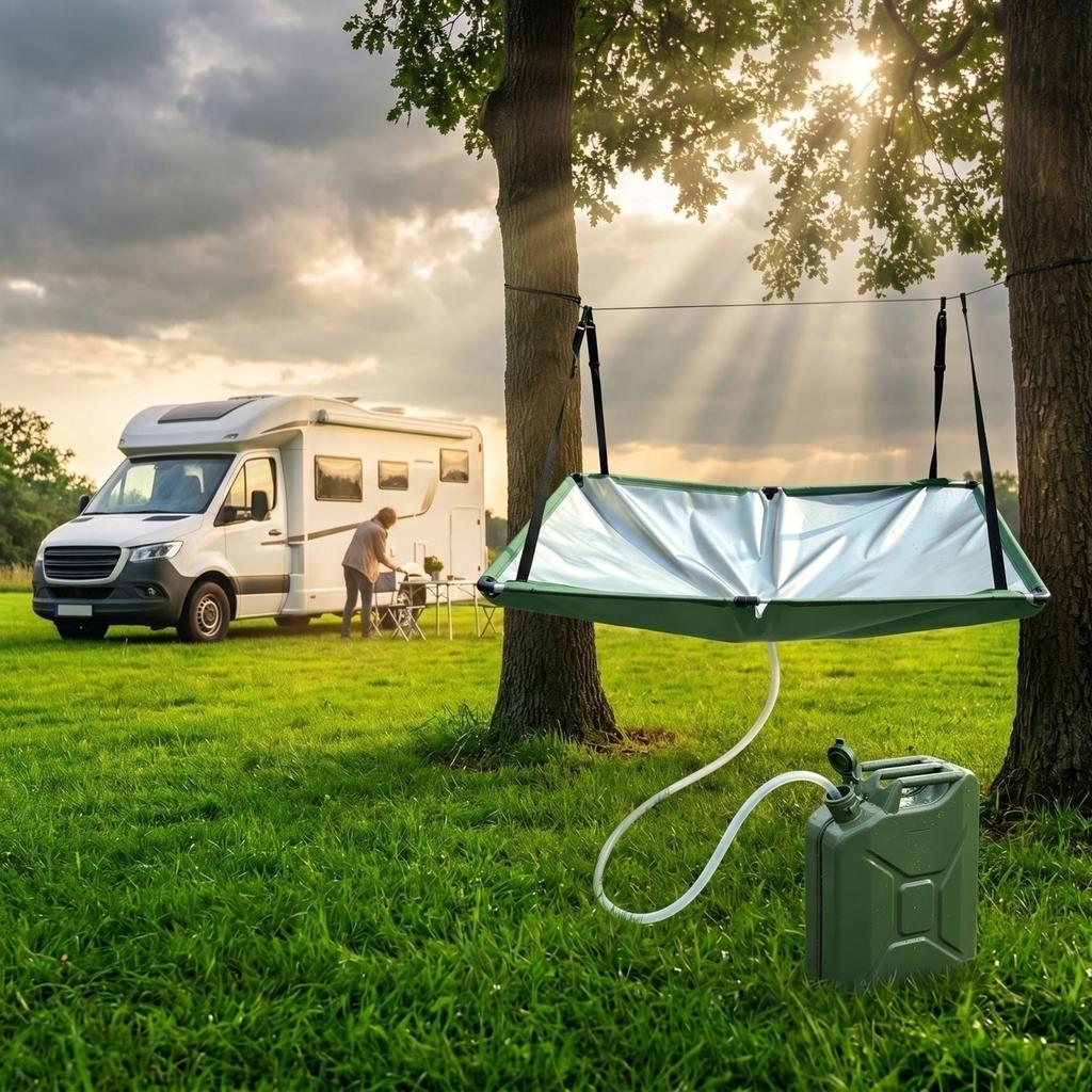 Bâche de Collecte d'Eau de Pluie, Pliable Portable avec Tuyau de 1m, Collecteur d'Eau de Pluie Extérieur pour Jardin Patio Camping-car, Économie (vert)