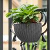 Wall-mounted Flower Pot Plastic Wall Hanging Basket Flowerpot for Outdoor Garden Balcony Planter Bucket Garden Supplies