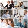 Wantek USB Wired Single Ear Headphones with Microphone for Web Working from Remote Online Classes and Clear and PC and for Invoice Type-C Headset,