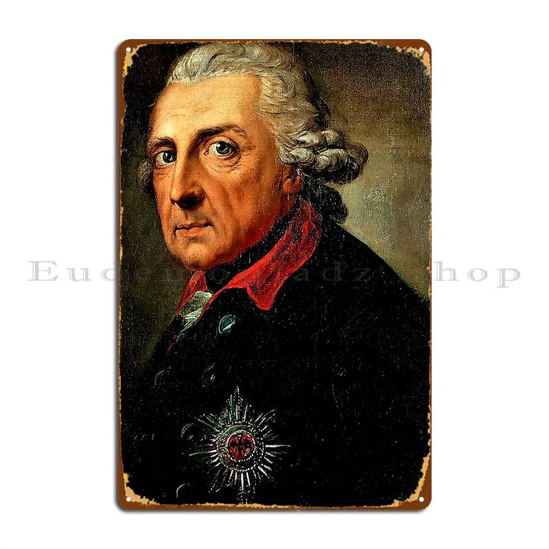 Frederick The Great Metal Sign Poster Wall Decor Party Create Rusty Club Tin Sign Poster 20x30cm