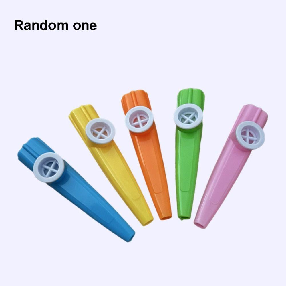 10PCS Kazoo Colorful British Plastic Musical Instruments Joyful Whistle Kazoo Flute Party