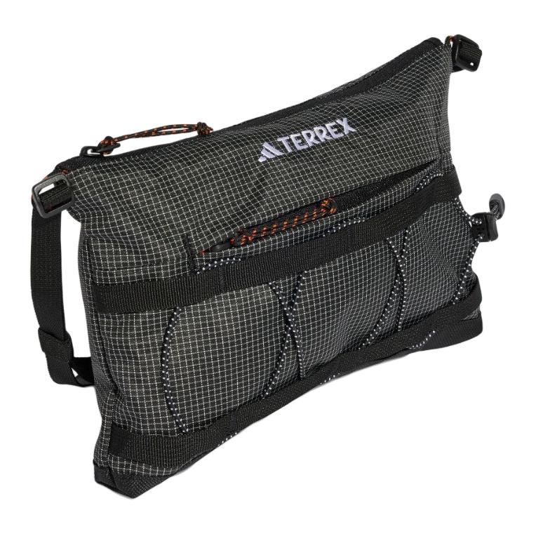 New Adidas Recycled Polyester Crossbody Bag Shoulder Bag Unisex Black JJ1481
