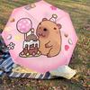 1PC Bear Birthday Umbrella-8-Rib Reinforced, Automatic Open, Lightweight & Durable, Cute Fashion Accessory for Outdoor, Beach or Casual Use, Beach Umb