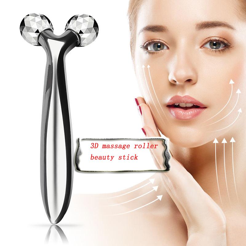 Facial Massage Roller  Rotating Face Lifting Firming Face Slimming Remover Facial Massager Skin Care Tool