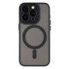 For iPhone 13 Pro Case Compatible with MagSafe PC+TPU Matte Phone Cover with Glass Lens Film