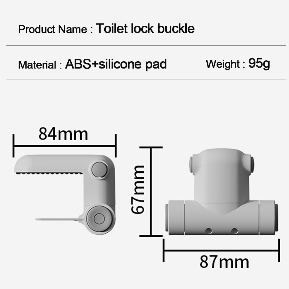White Baby Toilet Locks Multi-functional Security Protection Locks Durable Security Latch
