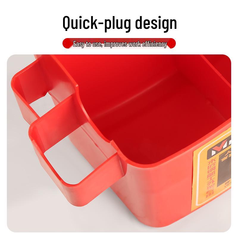 Carpentry Tool Belt Pouch with Thickened Plastic Nail Bucket