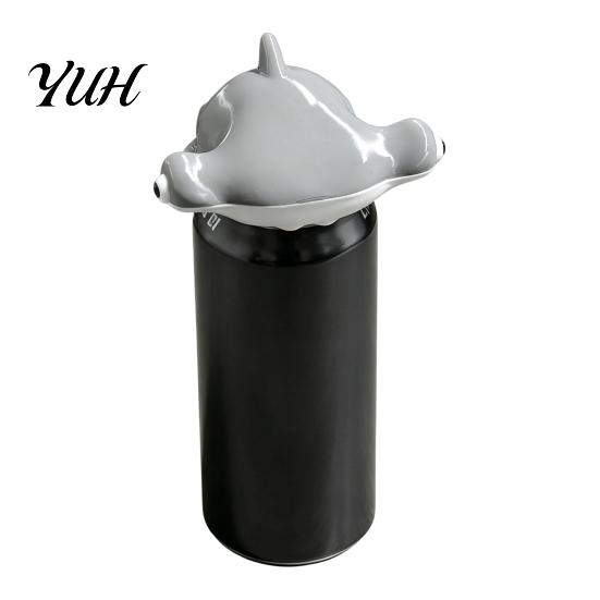 Creative Gift for Drinkers Reusable Animal Soda Can Lids 375ml Standard Cans, 3D Printed Frog Dinosaur Cola Accessories Shark Beverage Toppers