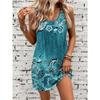 Robes décontractées à motif floral pour femmes, été, adaptées pour sortir, vacances hawaïennes, style bohème, vêtements Y2k pour femmes, hauts