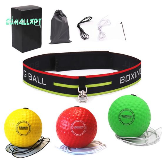 Sada boxerských míčů s čelenkou – nastavitelný lehký přenosný, boxerský míč s rychlostí úderu, pomůcka pro trénink koordinace ruky a oka