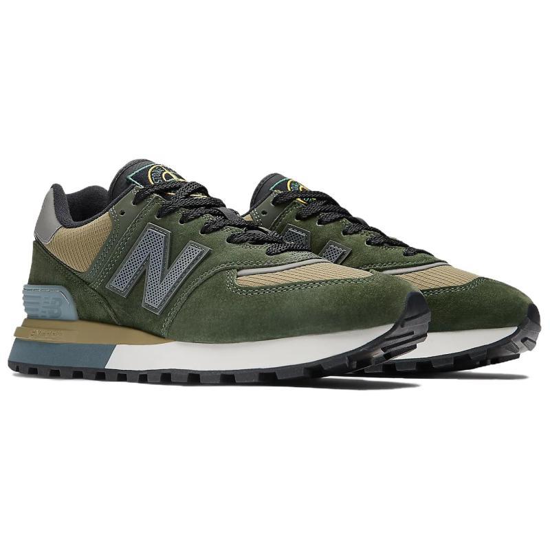 Stone Island X New Balance 574 Legacy Dark Green Sneakers U574LGIL