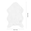 Faux Sheepskin Fur Rug Soft Carpet Area Rug For Bedroom Sofa Floor Living Room DecorGray