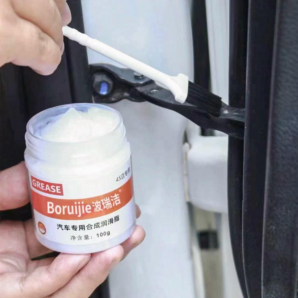 100g Car Maintenance Lubricating Grease Multi-Purpose Slide Rail Oil Hinge & Track Care White Grease Prevents Jamming and Noise