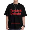 Turkish Delight Retro Heart Typography Short Sleeve Tee 100 Cotton Tshirt