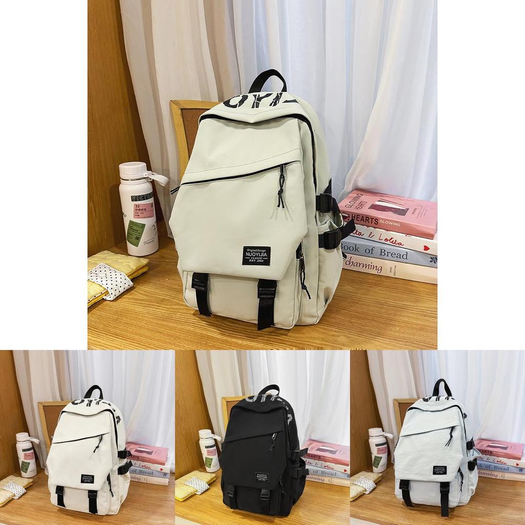 Minimalist Nylon Casual Laptop Backpack For Men And Women With Waterproof Design For Travel And School