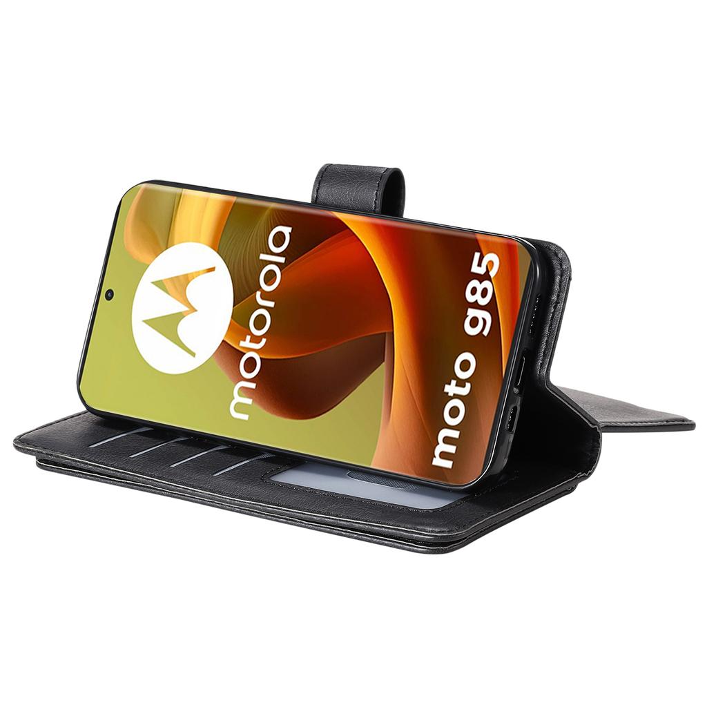 For Motorola Moto G85 5G/S50 Neo 5G Leather Case with 10 Card Holder Phone Cover Stand