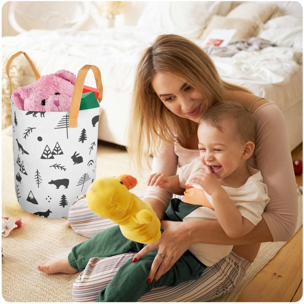 Nukido Toy Basket - White