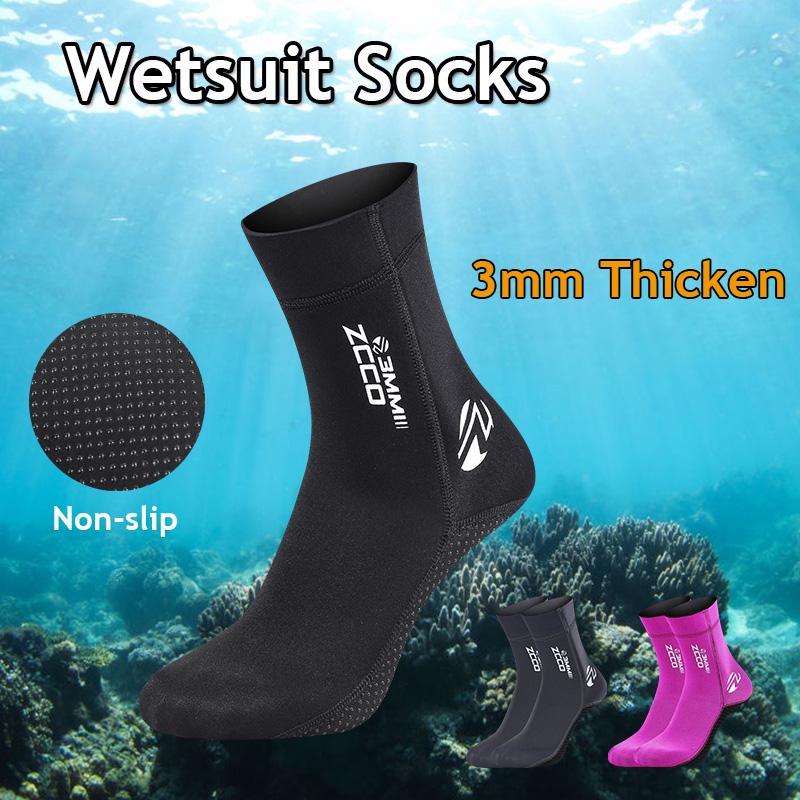 Chaussettes de combinaison en néoprène 3 mm, plongée, kayak, dériveur, voile, tailles 3 à 11