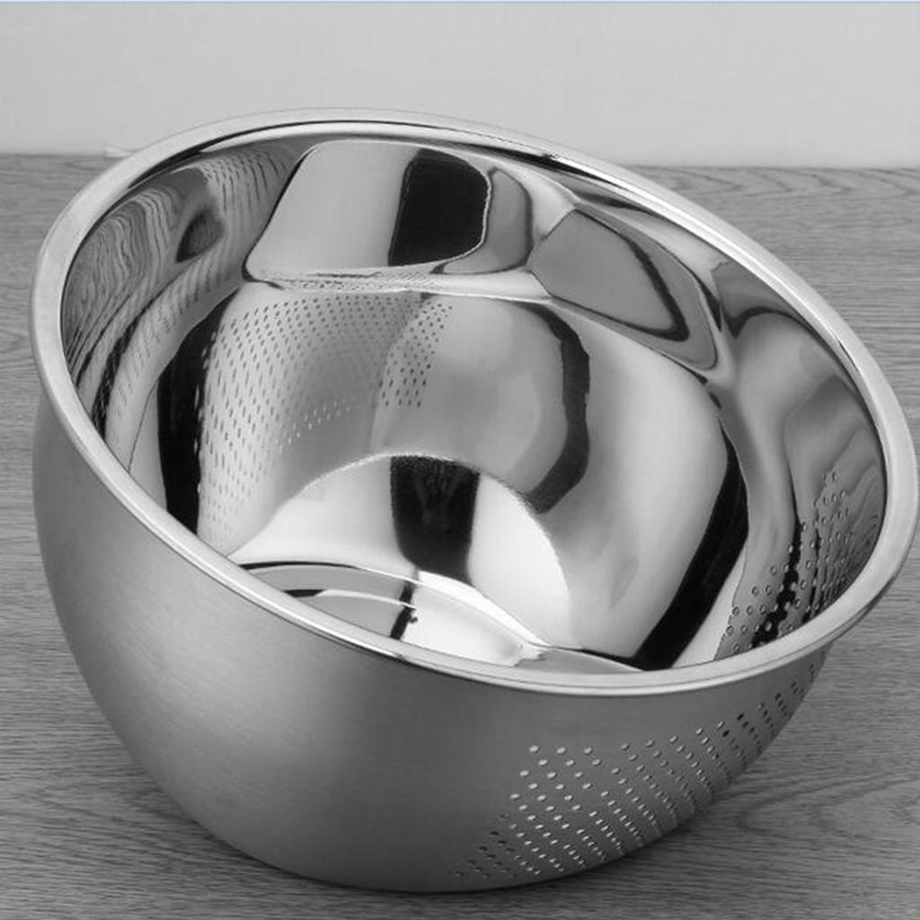 

Kitchen Strainer Stainless Steel Rice Washer Colander for Modern Kitchen Utensils and Fruit Cleaning 23cm
