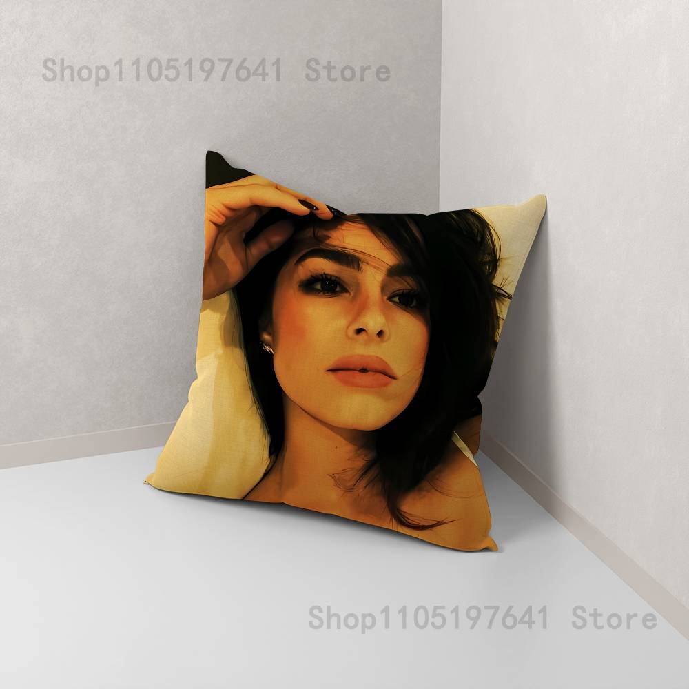 

A-Addison Rae Pillow Case For Sofa Decor Car Office Room Printing Cushion Cover Decorations and Protector 12x12Inch