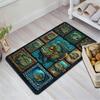 Aquatic Fish Art Pattern Rug Floor Mat for Living Room or Bedroom Soft and Comfortable Carpet a Gift for Birthday and Holiday.