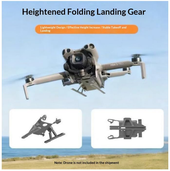 Kompatibilní dvoudílná sada příslušenství pro DJI Mini 5 Pro - Ochrany vrtulí + Přistávací podvozek Příslušenství Mini 5 Pro