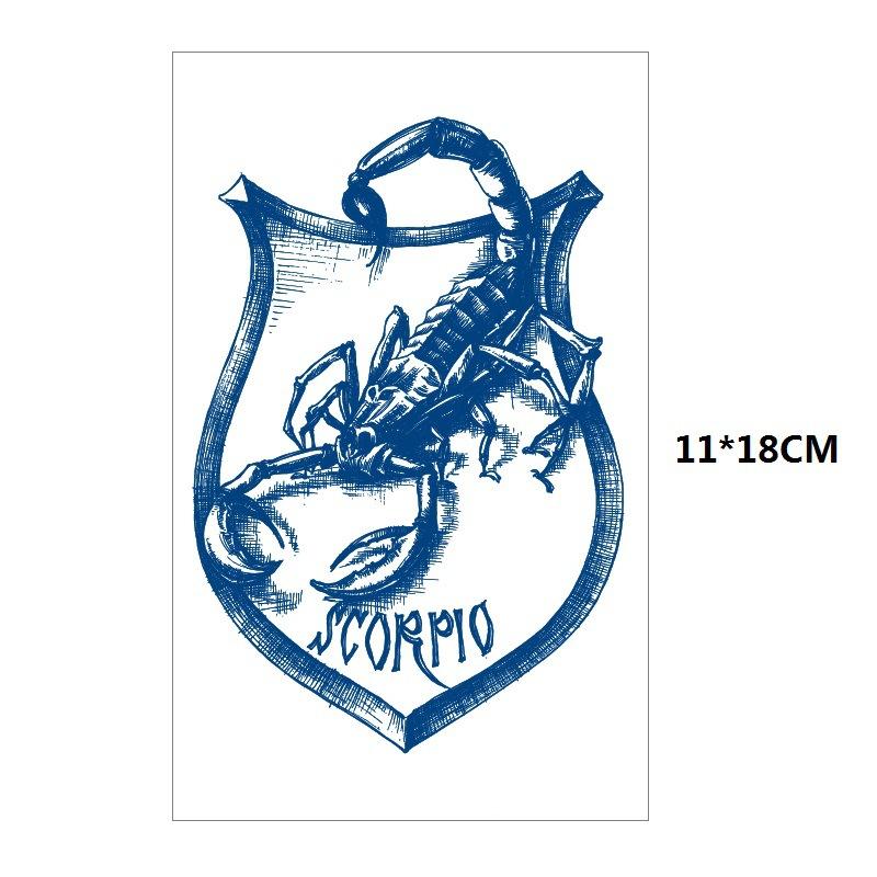 Herbs Gradual Change Jellyfish Planet Feather Snake Big Pattern Geisha Slowly Color Simulation Water Transfer Tattoo Sticker