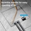 130*130mm Embedded Version Floor Socket Replaceable Module Power Socket Stainless Steel Hidden Power Adapter