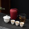 Xitu Portable Ceramic Kung Fu Travel Tea Set