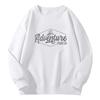 Men's Japanese-Style Letter Print Long Sleeve Hoodie - Spring/Autumn Fashion