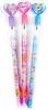 Tiny Mills Cat Kitten Stackable Push Pencil Set with Kitten Birthday Party Carnival Favor Assortment Classroom and Fillers Pens per and White 24-Piece