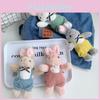 Adorable Mini Plush Rabbit Keychain Soft Cartoon Animal Doll For Backpacks
