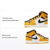 Air 1 Mid GS Reverse Yellow Toe Dětské tenisky Taxi Bílá Černá 554725-701