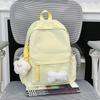 Schoolbag New Japanese Schoolbag Women's Simple Fresh and Versatile Junior High School Students Ins Bow Backpack Casual Backpack