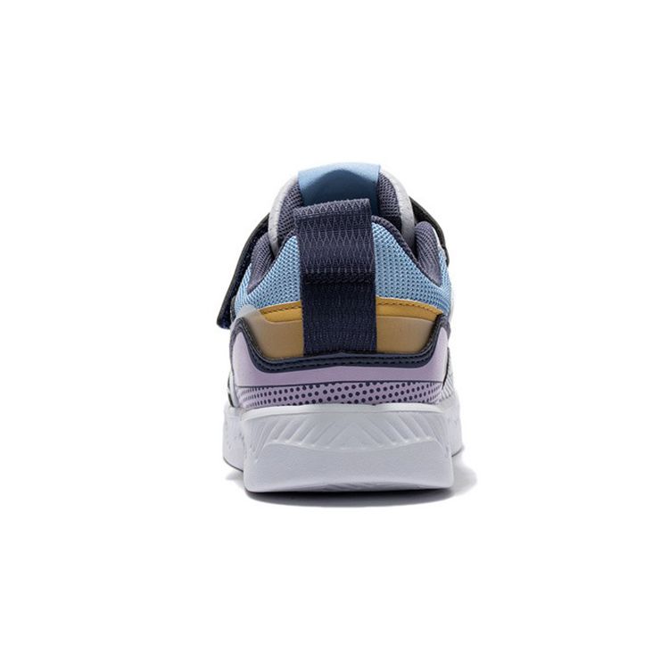 LiNing Youth Casual Comfortable Shock Absorbing Wear Resistant Lightweight Low Top Skate Shoes Kids Sneakers Moonlight-Purple YKCS032-4