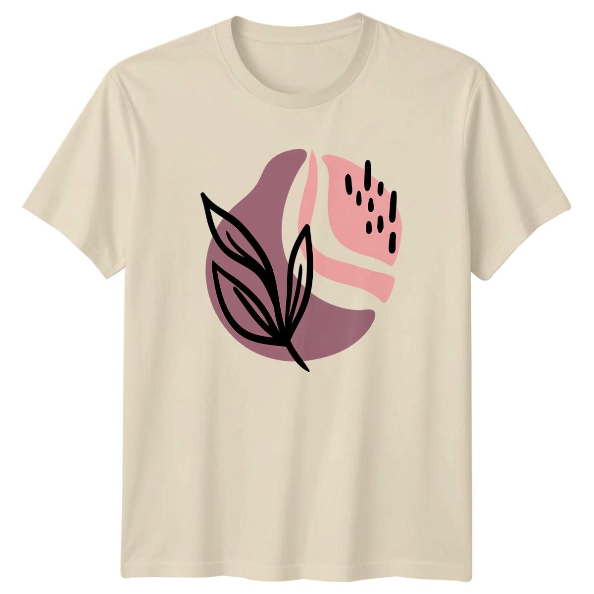 Abstract Floral Design Nature T-Shirt Abstract Floral Botanical Birthday XXXXL