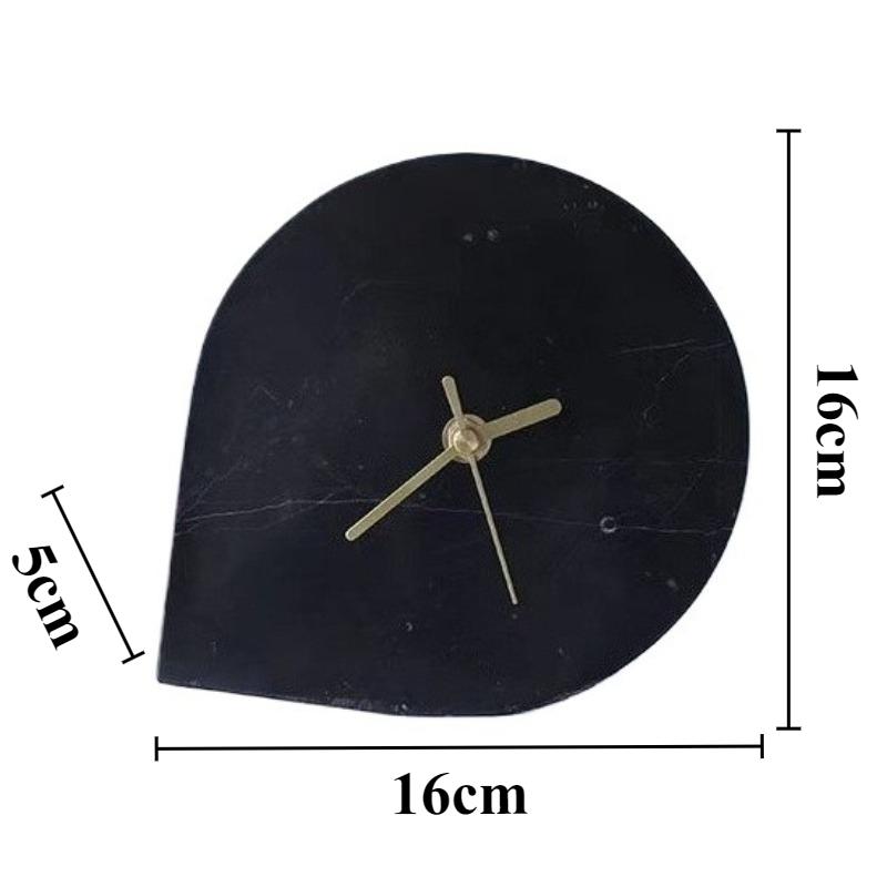 Creative Table Clock Modern Miniature Desk Clock Light Luxury Marble Clocks Ornaments Living Room Art Decoration Accessories