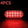 4PC 12LED High Light Truck Side Warning Light Emergency Light Amber Constant Warning Super Bright Side Warning Lamp Assembly 12V