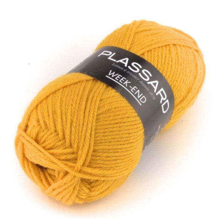 Laine à Tricoter Plassard Week End - Couleur 0076 Vert Sapin - 50% Laine