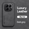 KEYSION Luxury Retro PU Leather Phone Case for Redmi Note 15 Pro + 5G Silicone+PC Shockproof Phone Cover for Redmi Note 15 4G 5G