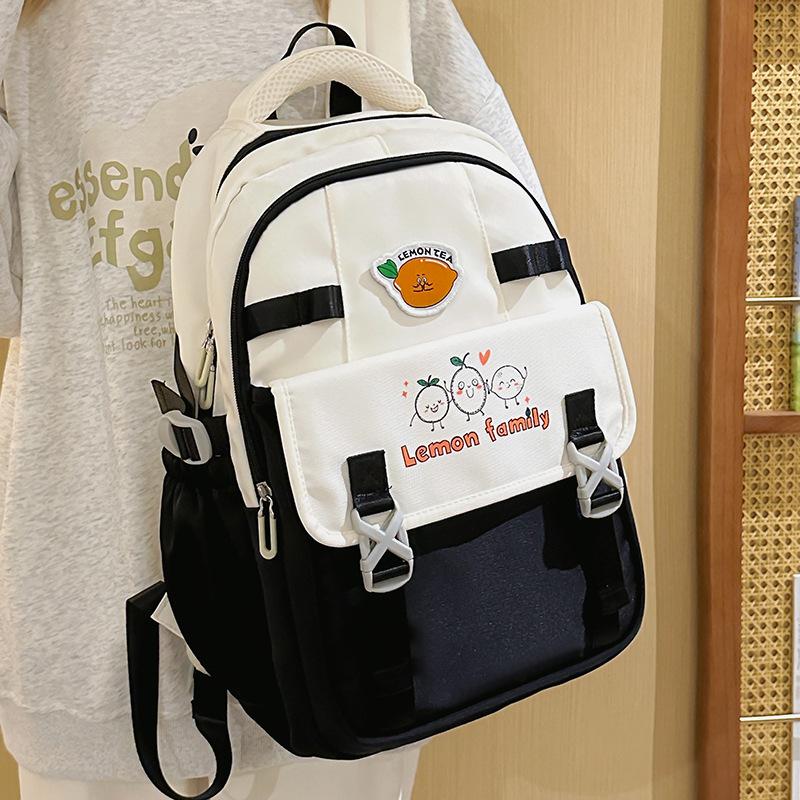 

New Backpack Fashionable Casual Versatile Kapibala Large Capacity Schoolbag Junior High School College Students