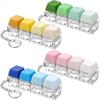 4-Button Keycaps Keyboard Fidget Keychain Stress Relief Fidget Clicker Toy Decompression Toy Bag Pendant