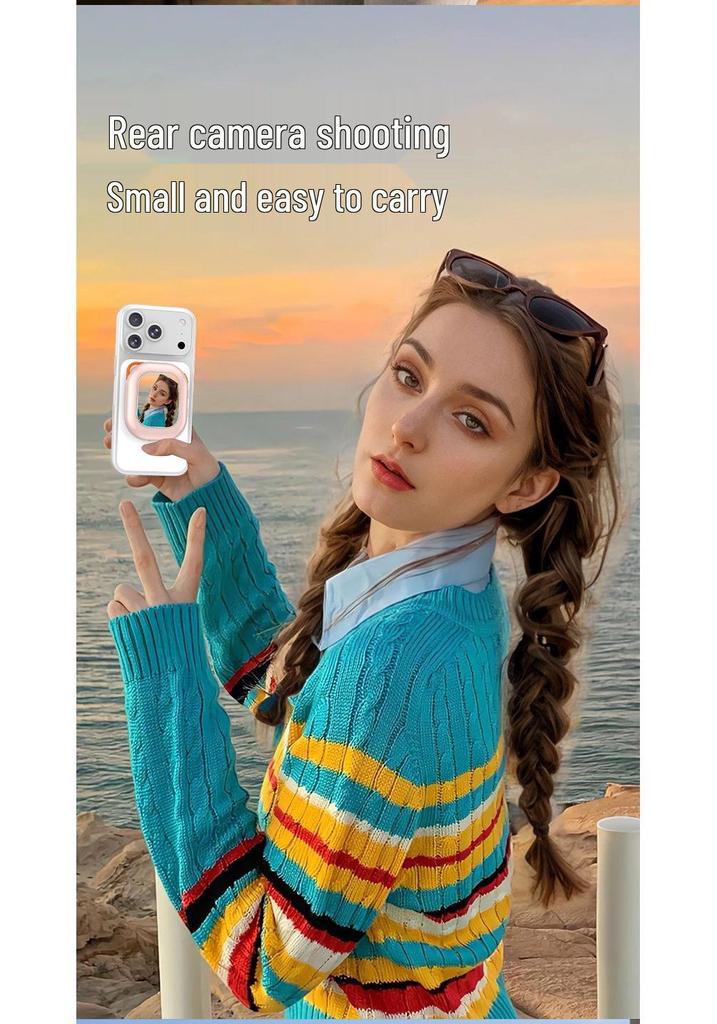 Mini Specchio Schermo Selfie Posteriore Magnetico - Ideale per Live Streaming e Mirroring dello Schermo del Telefono